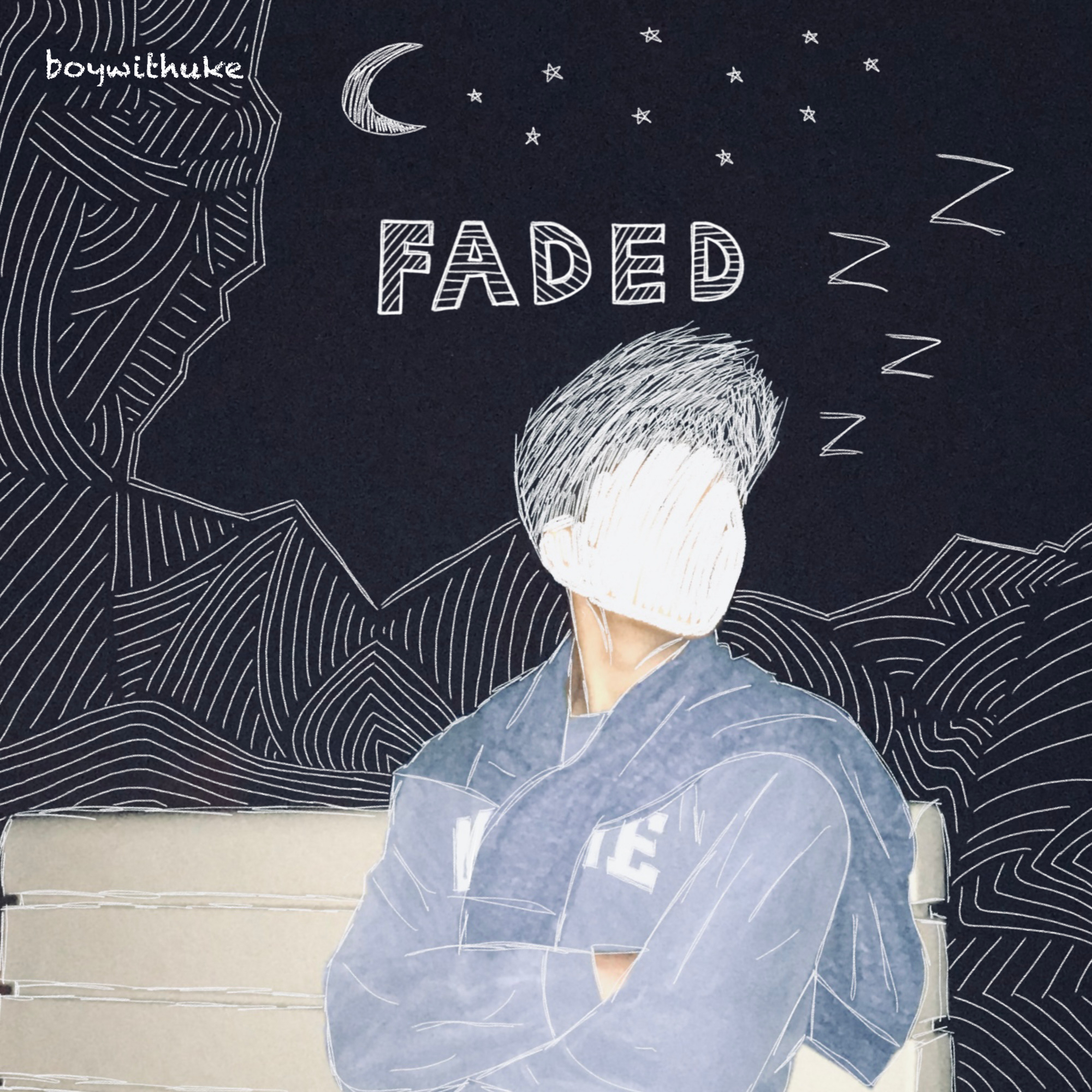 the cover of BoyWithUke single/ep thing 'Faded'
