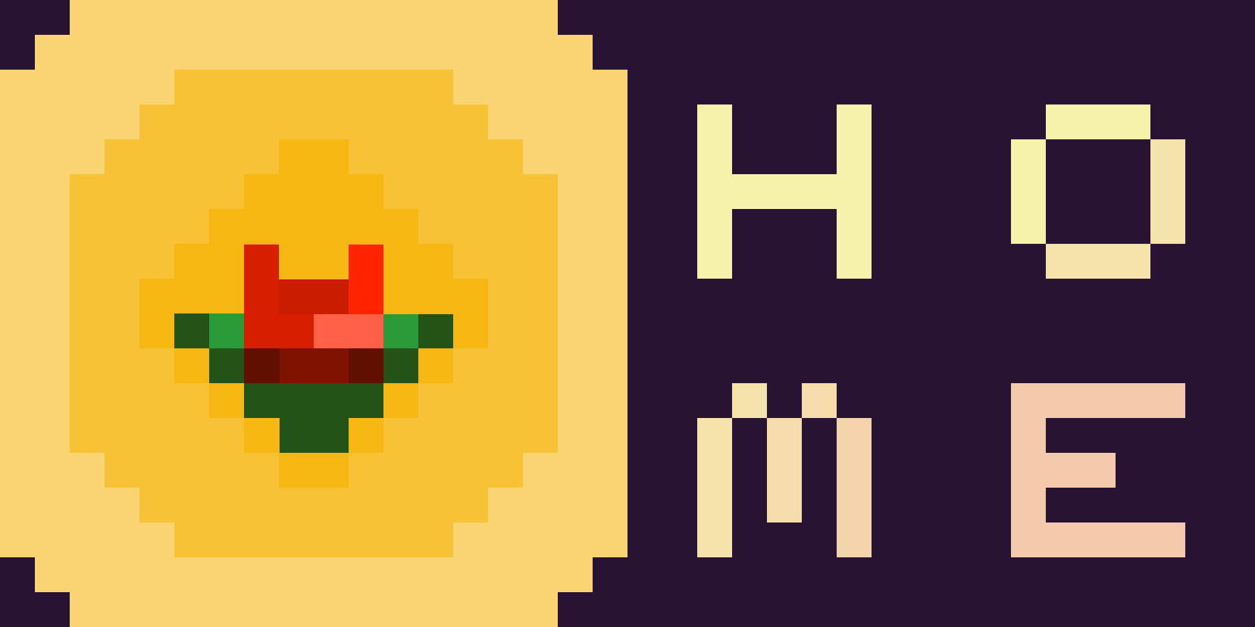 It's the above site logo with the word 'dump' replaced with 'home'. The rose of the logo has been shrunk even more. This image is a button linking to the main section of the website
